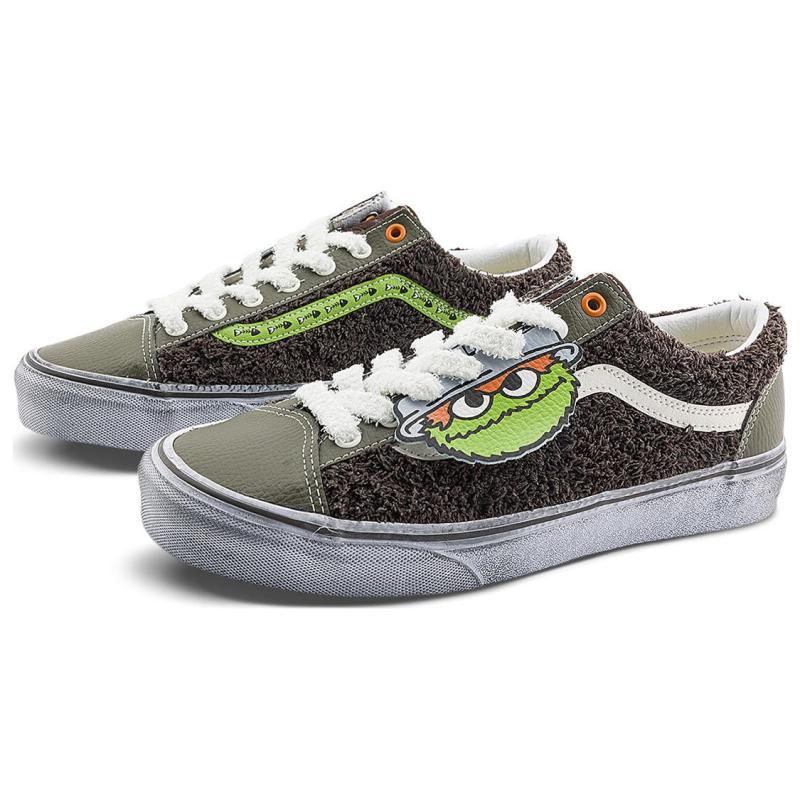 Vans X Улица Сезам Стиль 36 'Коричневый Оливково-зеленый' Vans VN0A54F6YJ7
