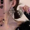 Tassel Long Earrings Butterfly Flower Tassel Earrings Niche Personality Earrings Fashionable Exaggerated Earrings