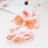 Classic Pet Harness and Leash Set,Summer Pet Clothes with Matching Leash and Cute Bow Decoration for Cats and Puppy Outdoor Walking Dogs
