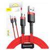 Baseus Cafule 2.4A 1M USB To Micro USB Cable (Red)