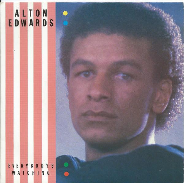 7-дюймовая пластинка ALTON EDWARDS Everybodys Watching KHAN5 Streetwave 1984 UK SoulFunk Б/у