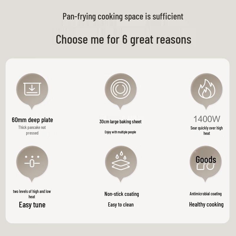 SUPOR 1400 Вт Многофункциональная электрическая блинница и гриль