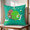 DDuolingo Owl DDuo Cushion Cover Natural Linen Organic Fabric DoubleSided Printing Couch Pillow Covers Home Decor