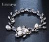 Emmaya Fashion AAA Cubic Zircon Originality Three Colors Flower Bracelets For Woman Elegance Wedding Party Birthday Gift