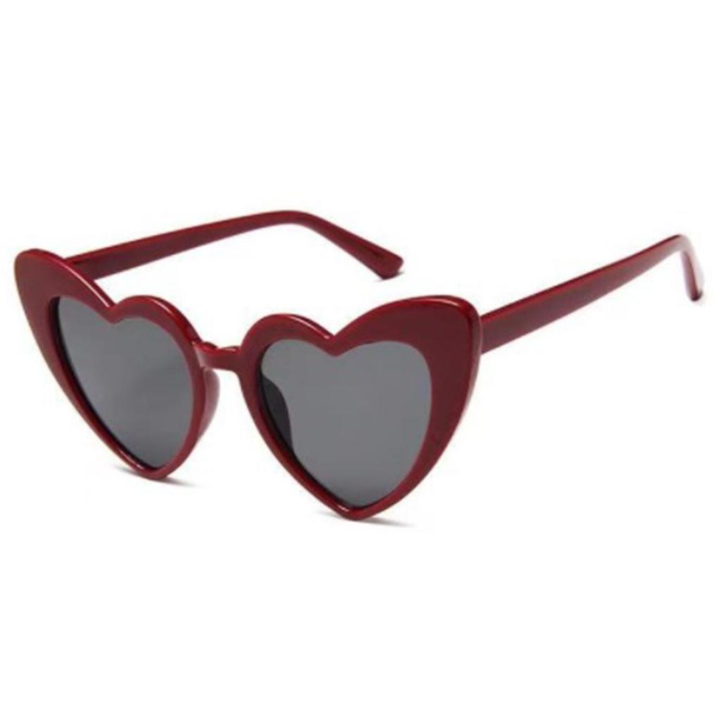 Fashion Clout Goggle Love Heart Sunglasses Uv400 Protection Vintage Sunglasses Heart-Shaped Sunglasses Eyewear