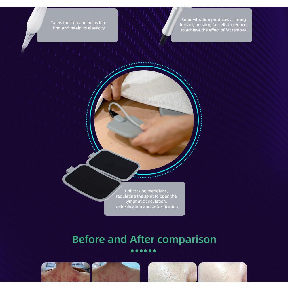 9-в-1 40 кГц Кавитация 0,5 МГц РЧ Лазер 9 Голов Светодиодный Сенсорный экран Воздушное охлаждение 110 В-220 В AC Салонное Контурирование тела