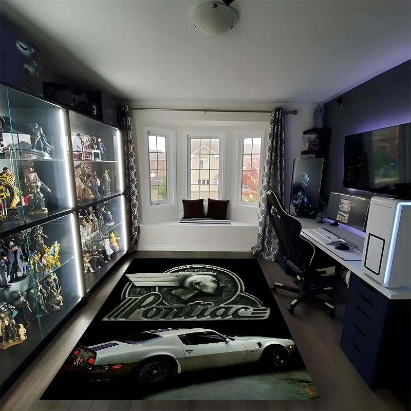 Pontiac Printed Carpet, Rug for Office Chair Living Room Bedroom Kitchen Room Decor Gifts.