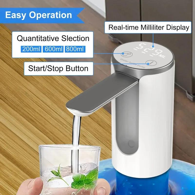 Electric Water Bottle Pump for 5 Gallon Water Bottle Dispenser Pump Automatic Drinking Water Pump Portable Water Dispenser