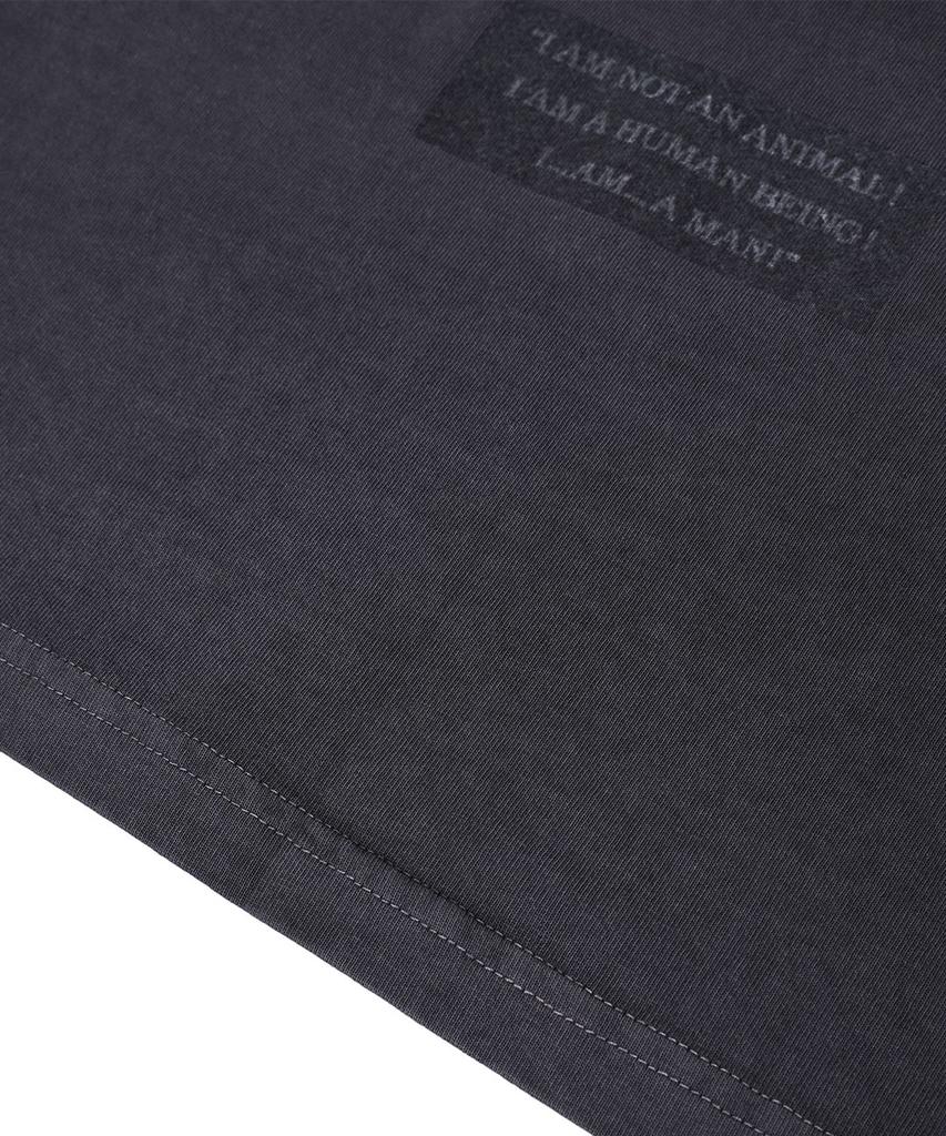 NONFLOOR Distressed Invisible Guest T-Shirt Washed Charcoal