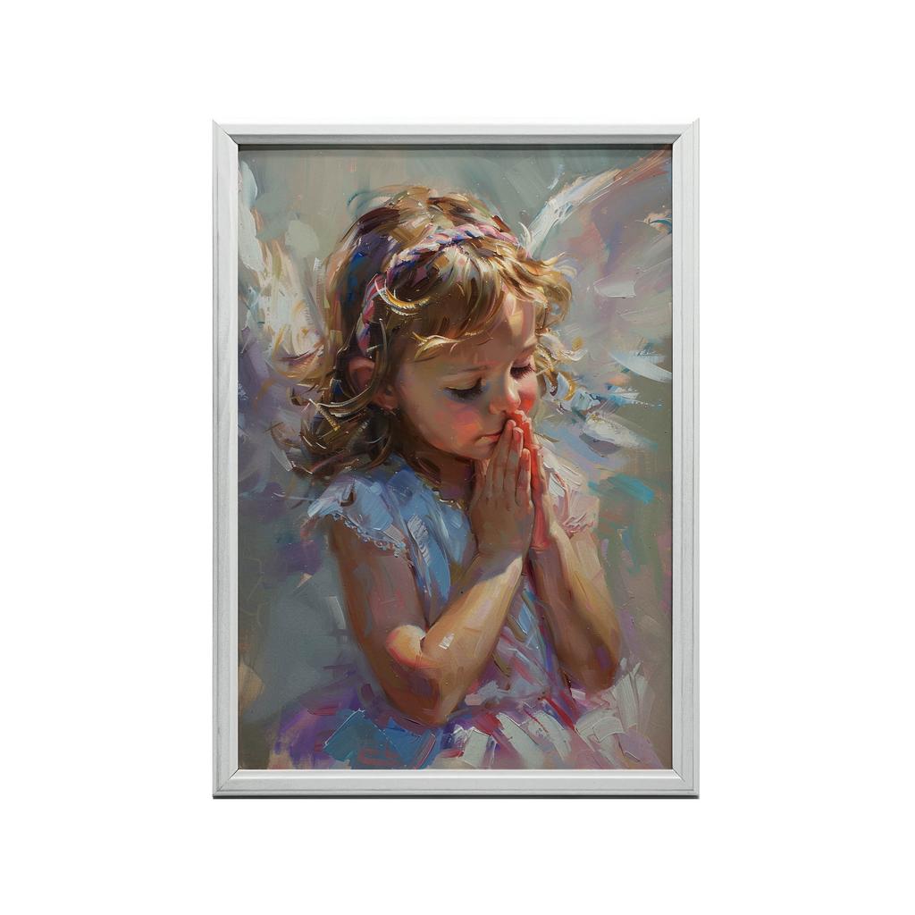 Pastel Angel Poster Pastel Angel Poster, 50X70 Cm, Black Aluminum Frame, 230 Gsm Matte Paper