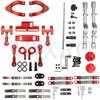 WPL D12 Metal Rear Axle Kit Front Rear Shock Absorber Leaf Springs Steering Cup Upper Lower Swing Arm Slider Set Upgrade Parts