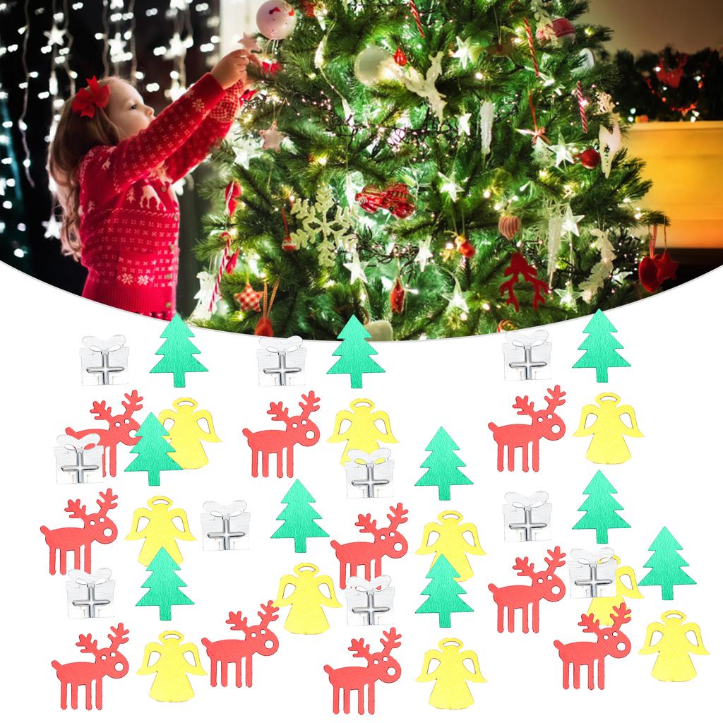 100 г ПВХ конфетти рождественские елки олени ангелы подарок форма пайетки блестки украшения на Рождество