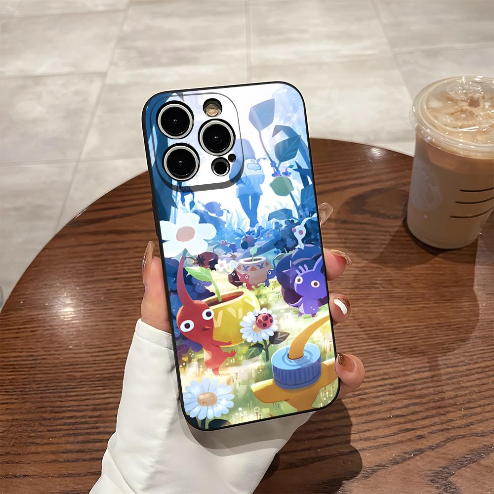 Мультяшный чехол PIKMIN 4 для телефона iPhone 15 Pro Max 14 16 Pro Max 12 15 Plus 13 Pro 11 Xr X Xs Силиконовая задняя крышка