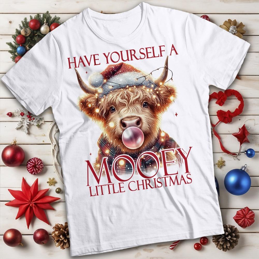 Funny Ugly Unisexs And Unisexs Highland Cow Christmas Tshirt Tee Mc