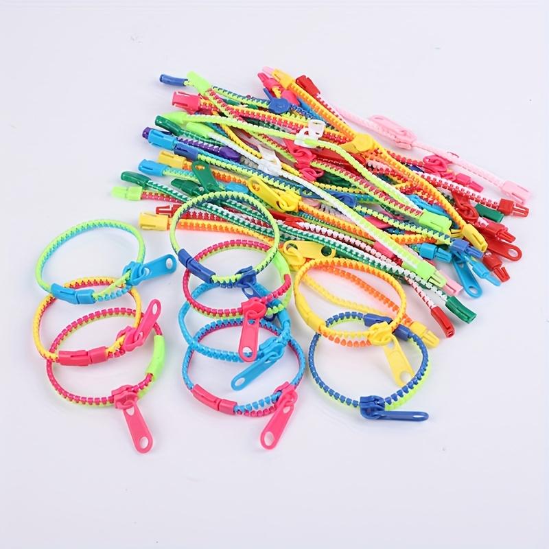 20pcs Two-Color Sensory Bracelet - Adult Colorful Plastic Decompression, Autism And Anxiety Relief, Wedding Party Small Gifts