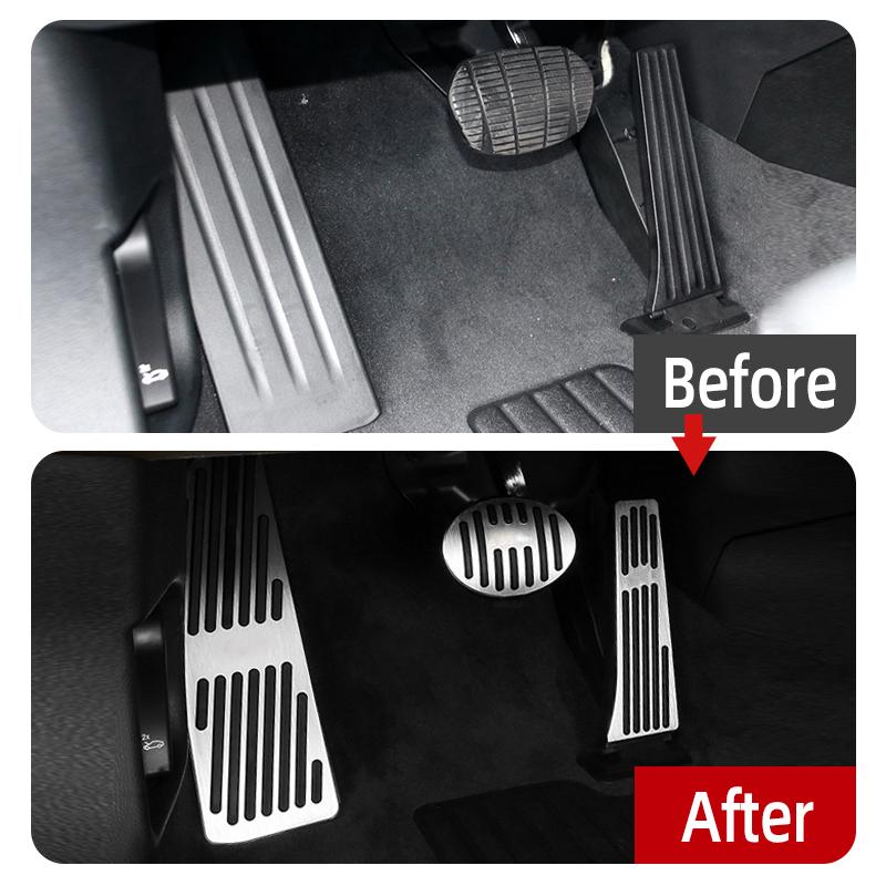 Автомобильные аксессуары для BMW X1 F48 F49 X2 F39 F45 F46 Tourer из алюминиевого сплава, педали акселератора, тормоза, подставка для ног, чехол для педали