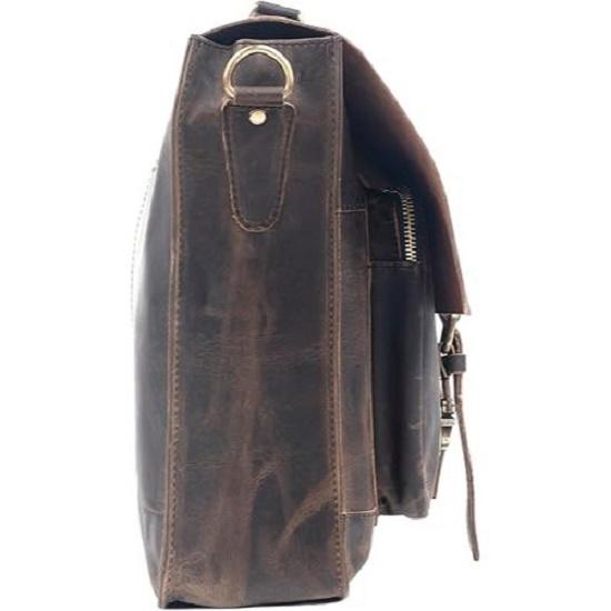 Новая ретро сумка-мессенджер для ноутбука из кожи Buffalo Hunter, офисный портфель, сумка для колледжа, кожаная сумка для мужчин и женщин