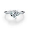MODIAN Real 925 Silver Sparkling Water Drop Interweaving Dazzling Clear Pear CZ Finger Rings For Women Fine Jewelry