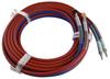 D Thin Twin Gas Oxygen Inner Diameter Acetylene Inner Diameter Spring Hose, 10m, 5mm, 5mm, One-Touch Fittings, Included, W-290