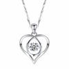 Korean Version of Fashion Silver Necklace Female Niche Design Cold Wind and Wicked Love Pendant Clavicle Chain