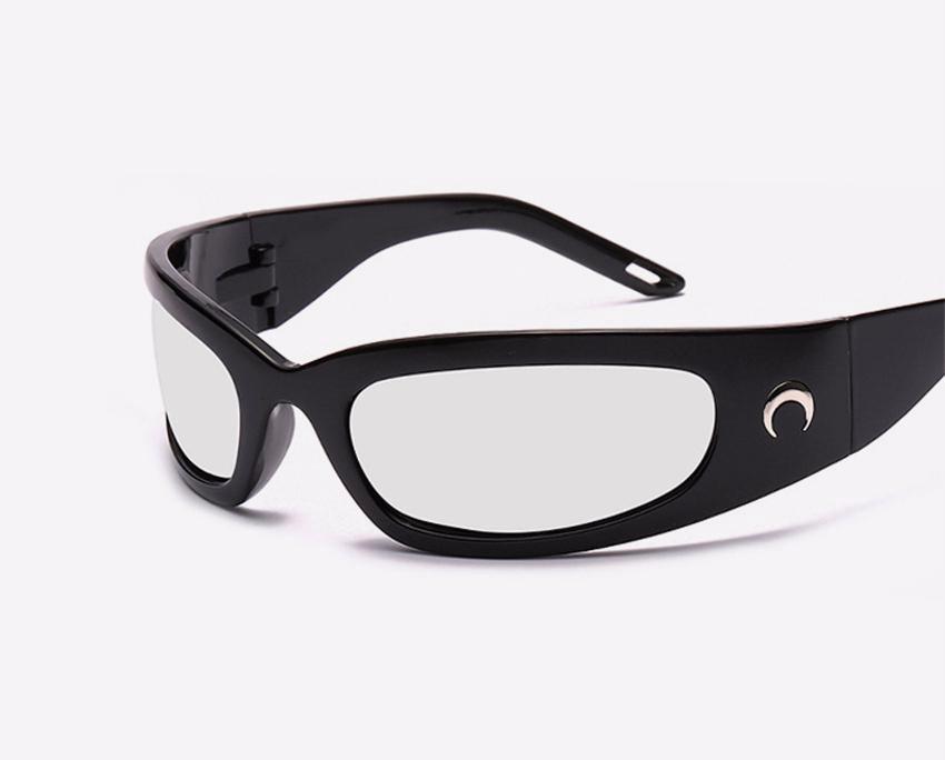 Прямоугольные солнцезащитные очки New Moon для женщин и мужчин, винтажные уличные велосипедные спортивные очки в стиле хип-хоп, панк, трендовые женские