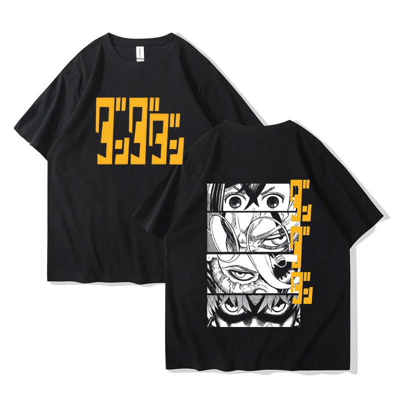 Dandadan Высококачественный хлопок Европейский размер футболка аниме мужские футболки комикс мужская одежда