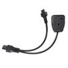 Power Plug Cable 30cm Y Shape IEC320 C6 Male To C5+  Female Replacement Power Cord Cable