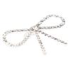 10pcs Sparkly Rhinestone Bow Brooch Pin Vintage Bowknot Claw Chain Pin Rhinestone Brooch  For Women
