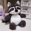 25/35cm Creative Toys Forest Animals Fox Raccoon Sloths Plush Doll Pillows Soft Filling Cute Playful Shapes  Good Gifts