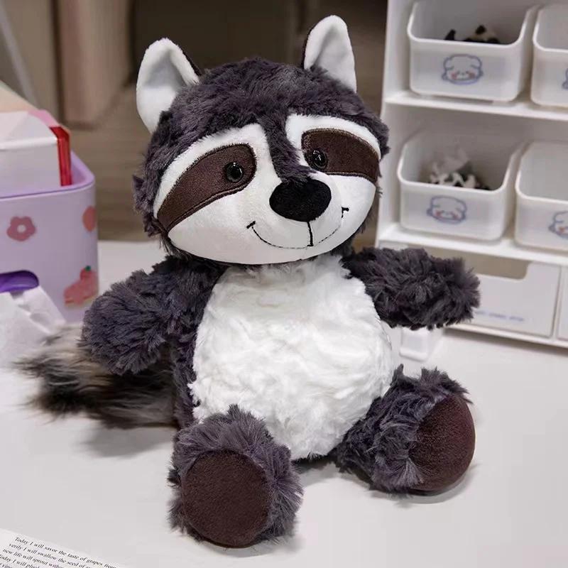 25/35cm Creative Toys Forest Animals Fox Raccoon Sloths Plush Doll Pillows Soft Filling Cute Playful Shapes Good Gifts