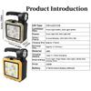 LED Solar-powered Flashlight Built-in Toolkit Strong Light Handheld Searchlight High Power Rechargeable Work Light