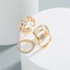 Butterfly Hollow Ring 4 Piece Set Flower Star Ring Set Simple Ring Fashion Female Jewelry