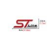 EUEX2 3D Metal ST LINE Front Grille Sticker Car Head Grill Emblem Badge Chrome Sticker for FORD FIESTA FOCUS MONDEO Auto Car Styling