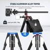 NEEWER Camera Tripod Aluminum Center Type QR Horizontal Overhead Camera Overhead Suitable for DSLR Load Capacity 15kg Monopod, 200cm, Alloy,