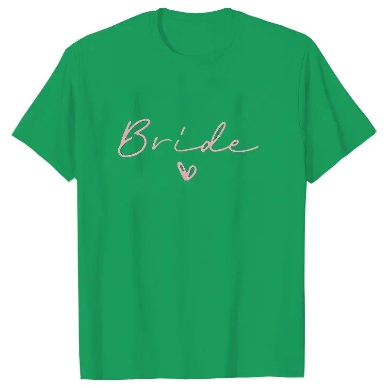 Футболки Team Bride Heart Evjf для девичника, женская футболка для девочек, свадебные топы, футболка FeUnisex, черная, розовая, белая, одежда, женские футболки, унисекс