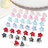 20Pcs Crystal Lilies Glass Beads Flower Loose Spacer Beads for DIY Bracelet Necklace Jewelry Making