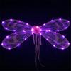 Сверкающие крылья феи со светодиодной подсветкой, аксессуары для костюмов девочек для косплея, вечеринок, переодеваний