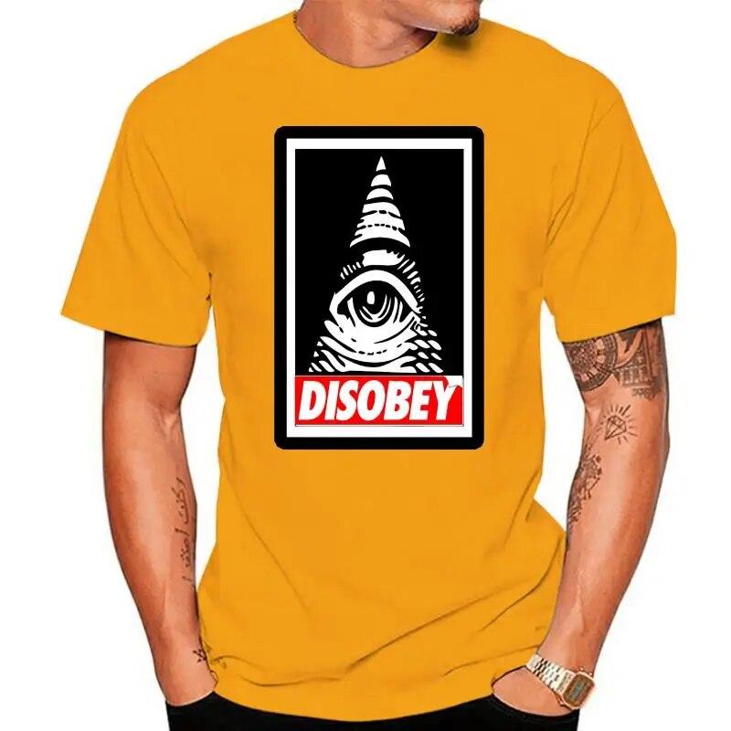 Disobey Anonymous Illuminati Eye Swag Hipster Vendetta Conspiracy Urban футболка унисекс модная футболка