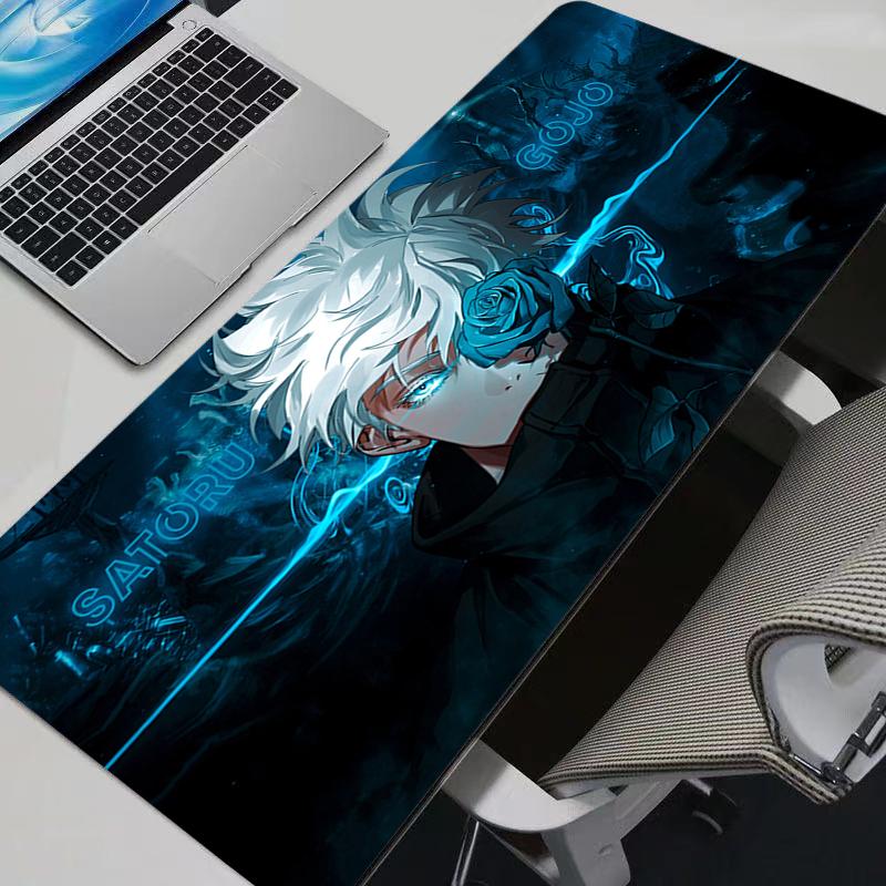 Anime Mouse Pad Gamer Keyboard Mousepad Pc Computer Soft Rubber Desk Mat Gaming Pad Nonslip Jjujutsu Kaisen Mouse Mats For Lol