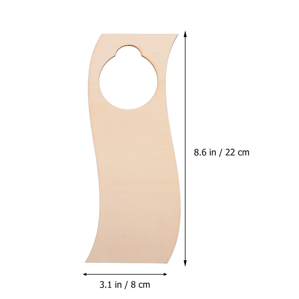 10 шт. Деревянные незаконченные пустые дверные ручки-вешалки DIY подвесная дверная вывеска картина табличка для дома спальня отель