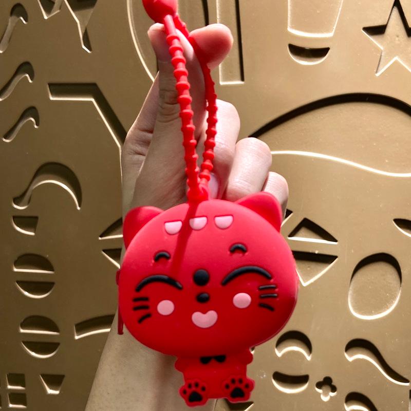 Мини Кошечка удачи Кошечка монета брелок и сумка для наушников подарок