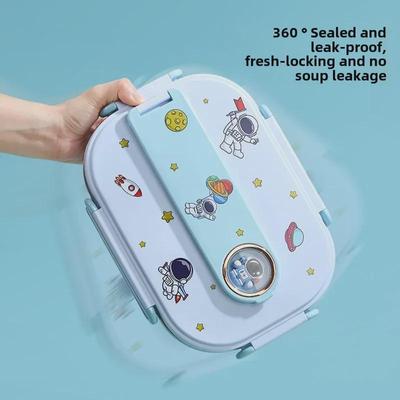 «Детский изолированный ланч-бокс из нержавеющей стали марки 316 с отсеком для подноса»