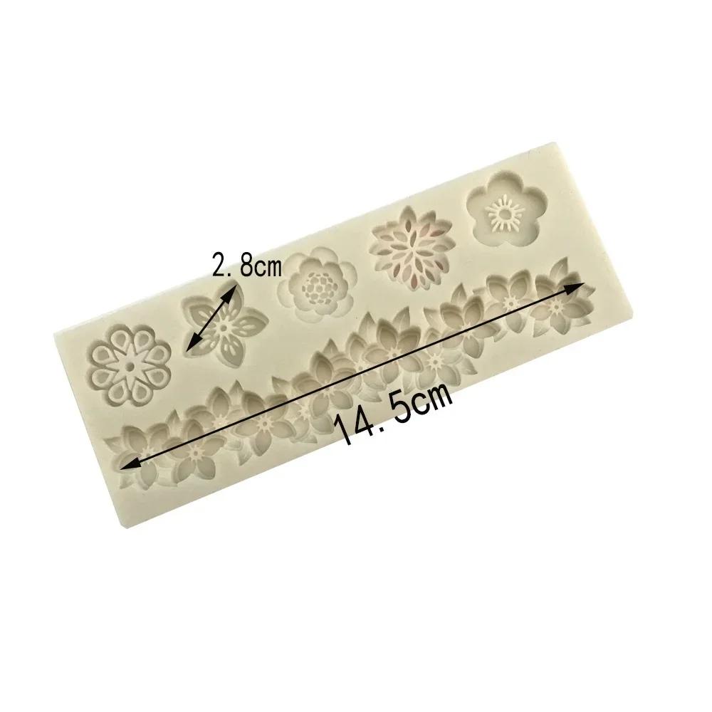 Силиконовые формы для выпечки шоколадной помадки желе конфеты украшения торта инструменты для выпечки цветы смоляные художественные формы