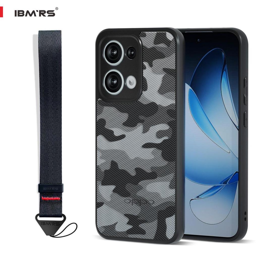 Противоударный чехол OPPO Reno 13 Military Grade Camo с ремешком