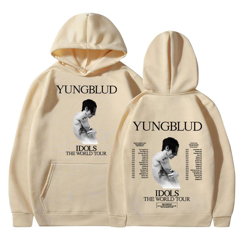 Yungblud IDOLS The World Tour 2025 Merch Hoodies Fan Gift Men Women Clothing Music Hip Hop Sweatshirts Oversized Casual Pullover