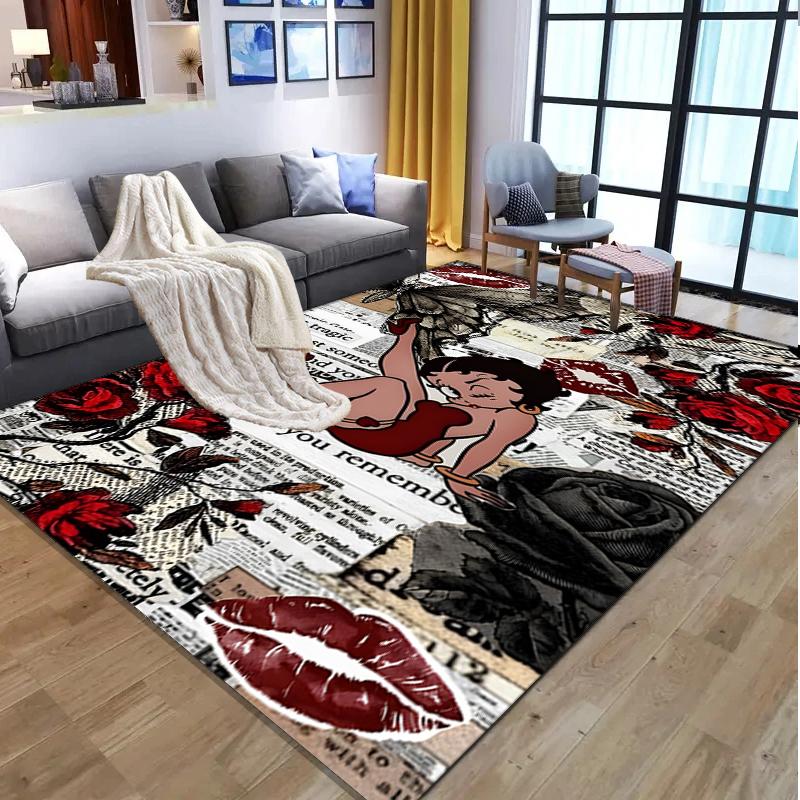Sexy Doll Pattern Rug, Indoor/Outdoor Mat, for Picnic, Gameroom, Bedroom, Office, Living Room, Home Decor Carpet, Birthday Gift