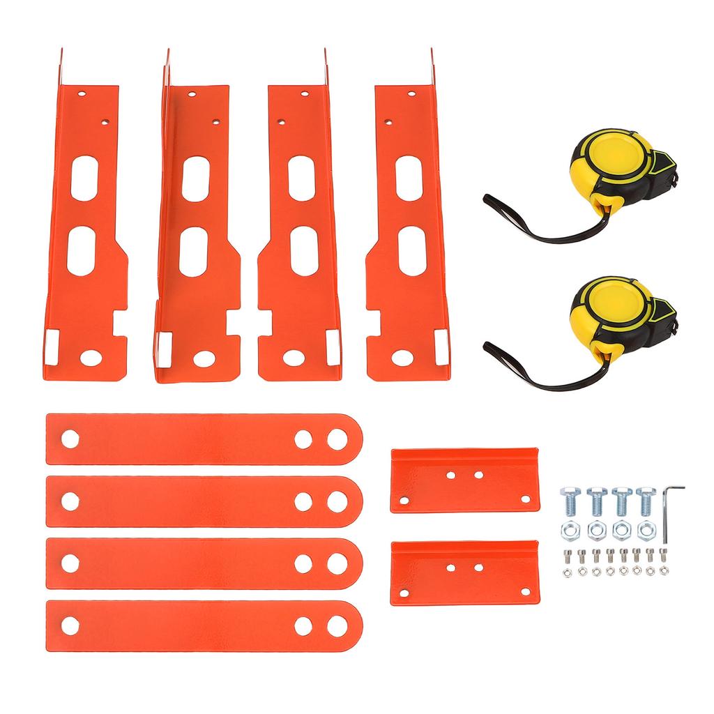Wheel Alignment Tool Aluminum Alloy Accurate Mesurement Toe Alignment Tool Plates with 2 Tape Measures Hanging Hole