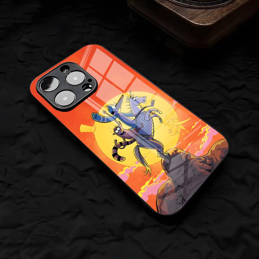 R-Regular-S-Show SEPhone Case For IPhone 17 Air 16 E Pro Max 15 14 13 Mini 12 Pro 11 Max Plus Black Glass Cover