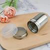 1pc Stainless Steel Powder Sugar Shaker, Fine Mesh, with Lid, for Baking Soda, Cocoa, Cornstarch, Coffee, Flour, Industrial Food Supply Equipment