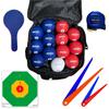 [Easy To Play Even for Beginners] Boccia Ball Set, Official Paralympic Event, Target Mat Included, Official Standard, Medium
